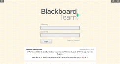 Desktop Screenshot of blackboard.effatuniversity.edu.sa